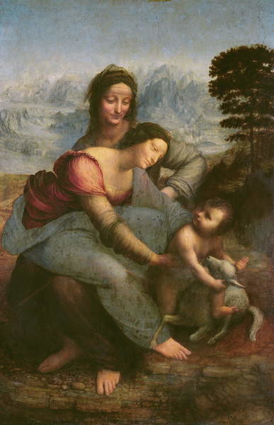 Fine Art Print Virgin and Child with St. Anne, c.1510