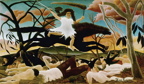 War or the Ride of Discord Painting by Henri Rousseau called Le ...