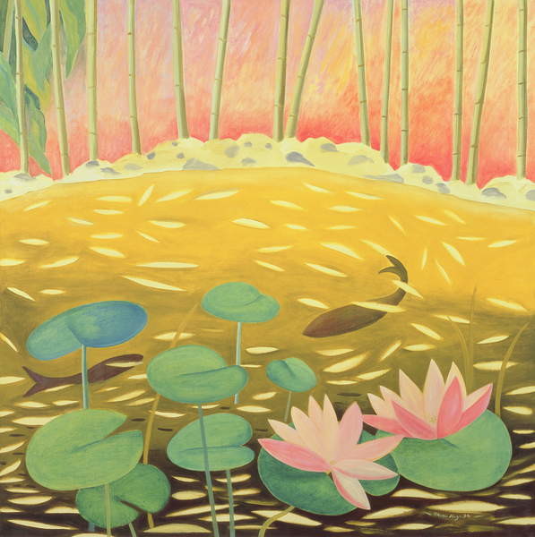 Canvas Print Water Lily Pond III, 1994