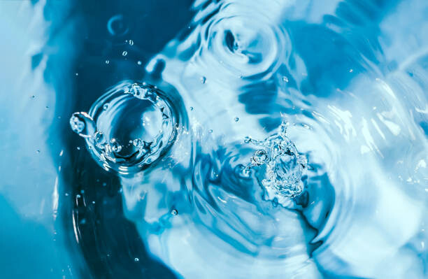 Art Photography Water splash close-up. Drop of water.