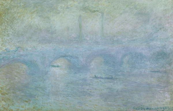 Canvas Print Waterloo Bridge, Effect of Fog, 1903