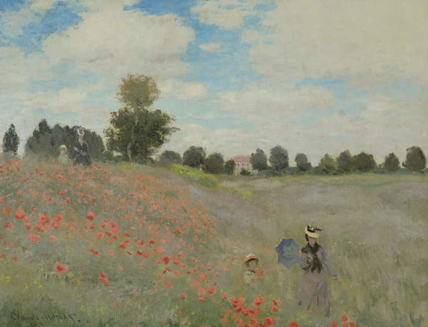 Fine Art Print Wild Poppies, near Argenteuil , 1873