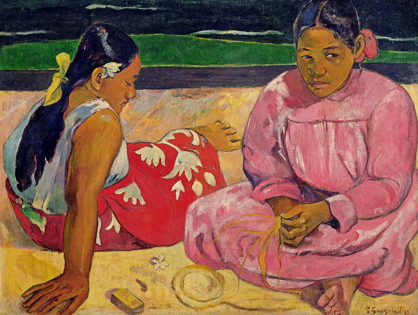 Canvas Print Women of Tahiti, On the Beach, 1891