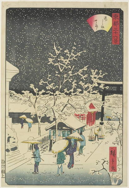 Fine Art Print Yushima Shrine, September 1862