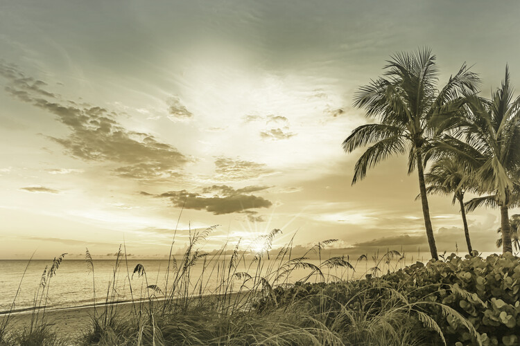 Arte Fotográfica Exclusiva BONITA BEACH Sunset | Vintage