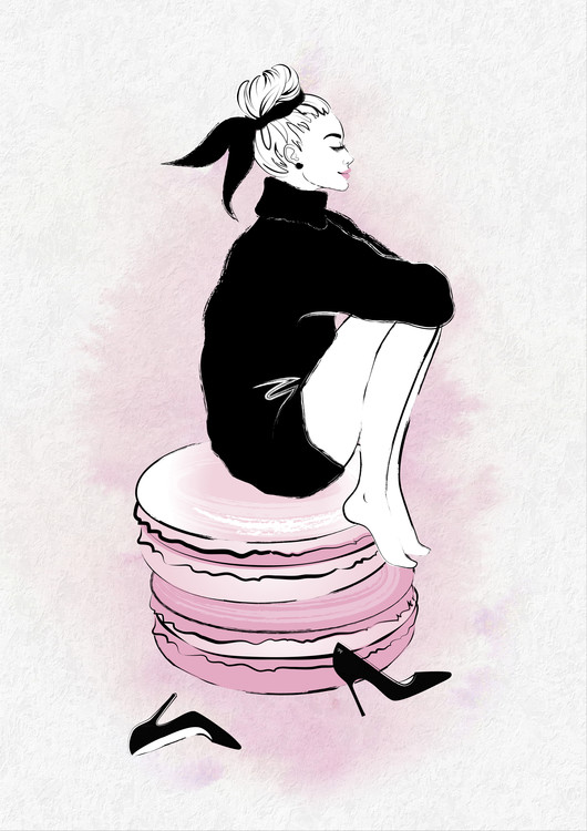 Ilustração Macaron Girl
