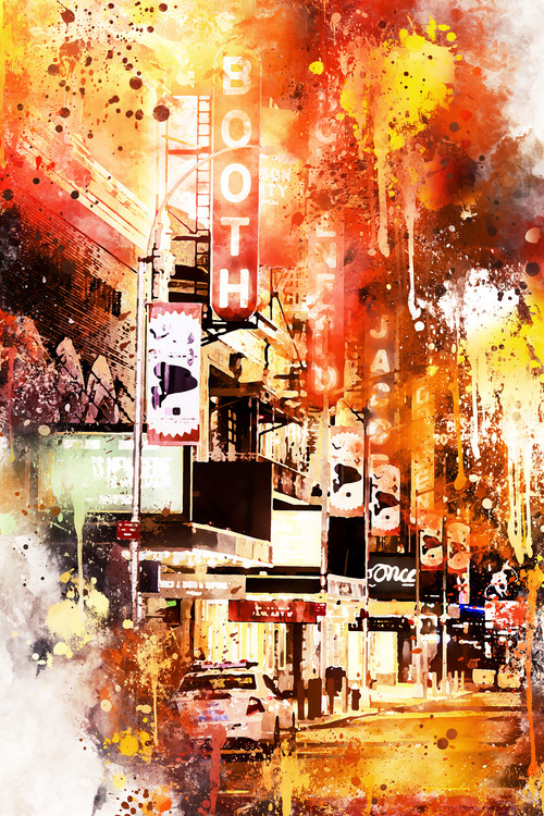 Arte Fotográfica Exclusiva NYC Watercolor 146
