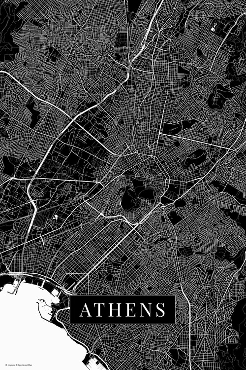 Фотошпалери Athens black
