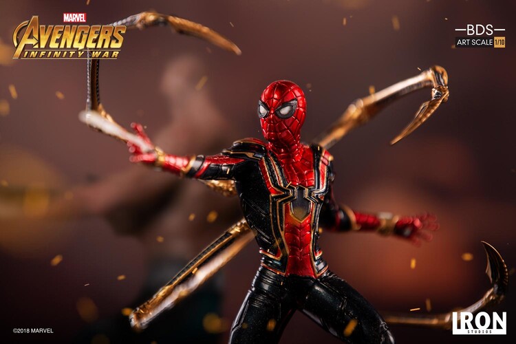 Iron Spider Spider-Man Avengers Infinity War Marvel Action Figure Toy Fans Gifts 