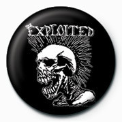 Exploited White Skull Badge Button Sold At Abposters Com