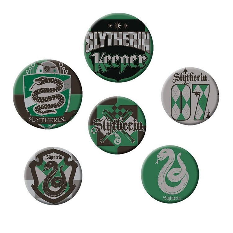Badge set Harry Potter - Slytherin