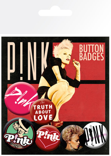 Badge set PINK - truth about love