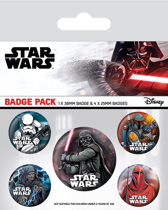 Badge set Star Wars - Dark Side
