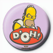 Badge THE SIMPSONS - homer d'oh art