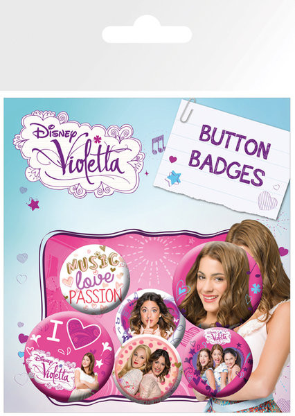 4 badges Violetta 