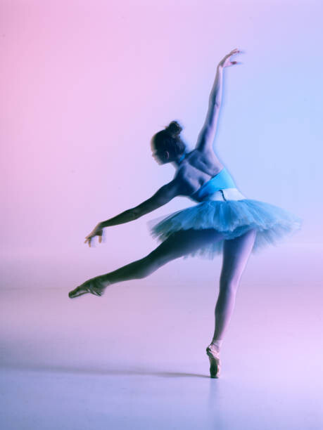 Наклейка Ballet dancer long exposure