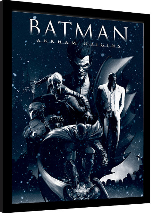 Framed poster Batman: Arkham Origins - Montage