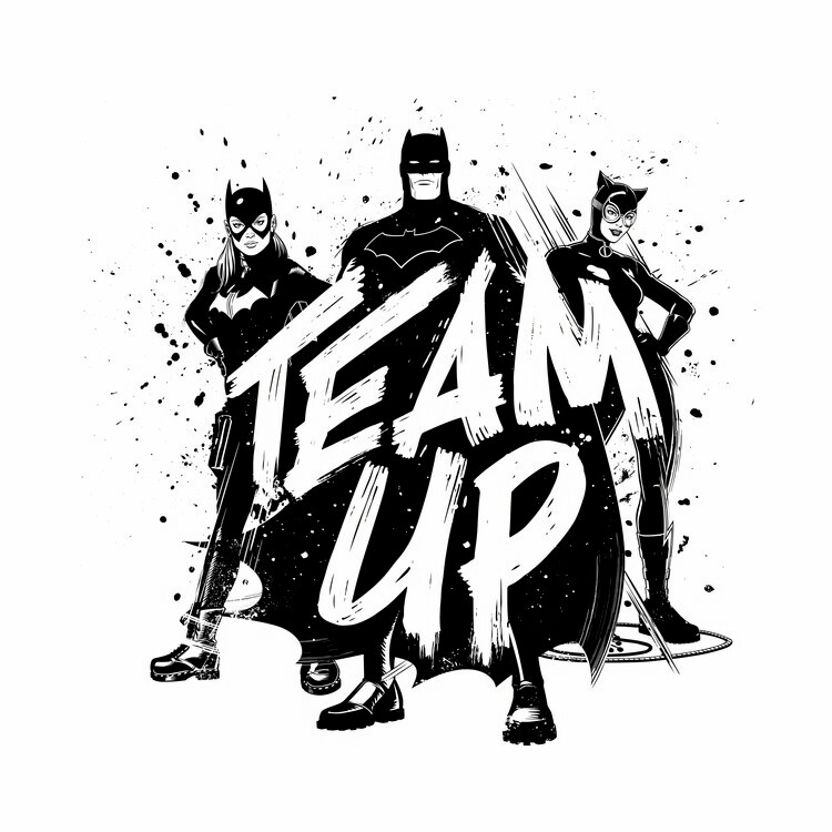 Sticker Batman - Team up