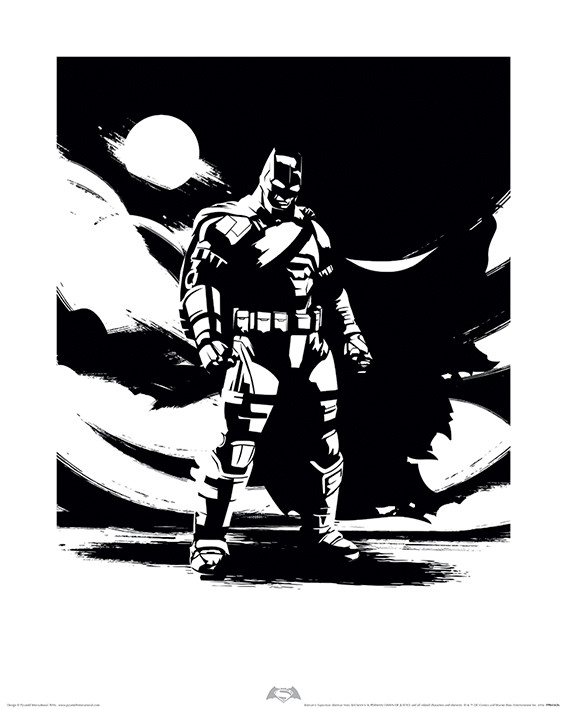 Batman V Superman - Batman Noir Art Print | Buy at Europosters