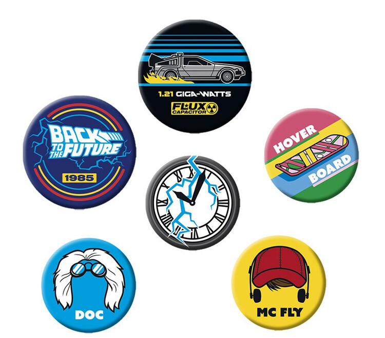 Set bedževa Back to the Future - Symbols
