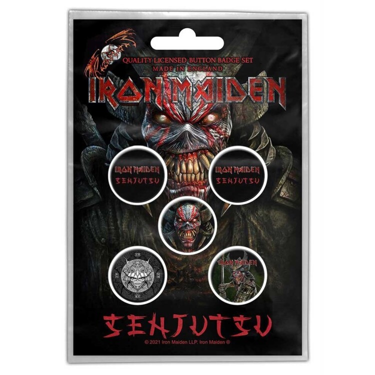 Set bedževa Iron Maiden - Senjutsu