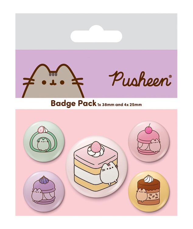 Set bedževa Pusheen - Sweets