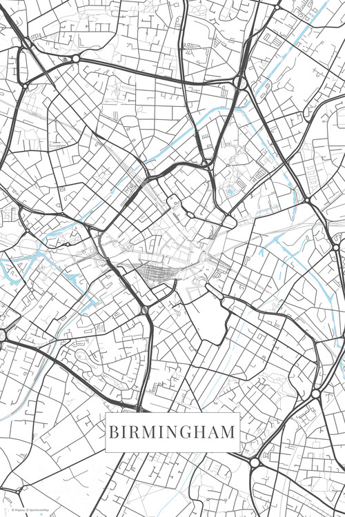 Naljepnica Birmingham white