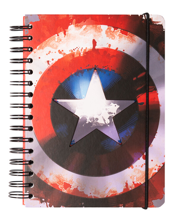 Bloco de notas Marvel - Captain America