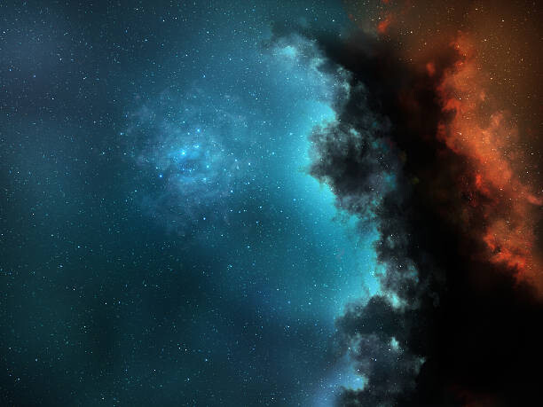 Αυτοκόλλητο blue bright space nebula
