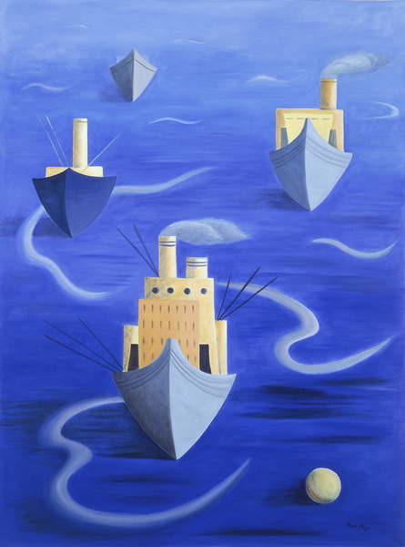 Camisola Boats in Harbour, 1994