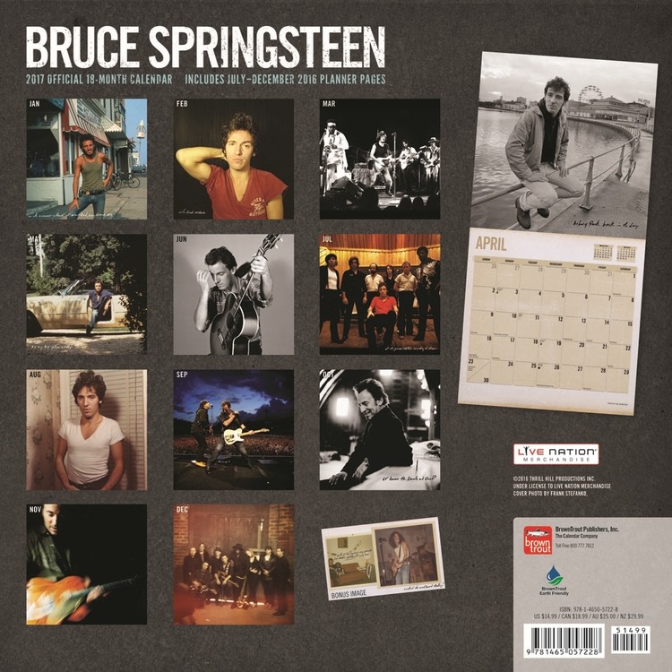 Calendar 2021 Bruce Springsteen