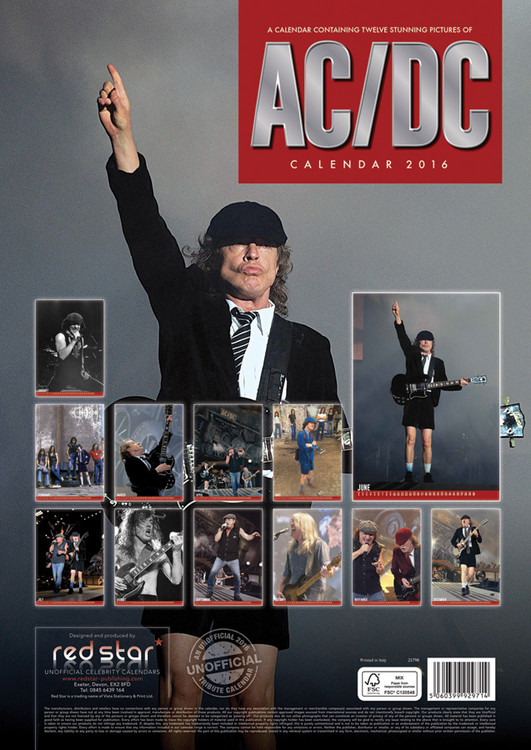 AC/DC Calendars 2021 on UKposters/EuroPosters