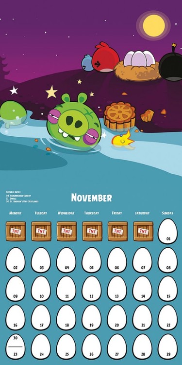 Moldura Gratis Calendario 2021 Horizontal Angry Birds Imagem Legal Images