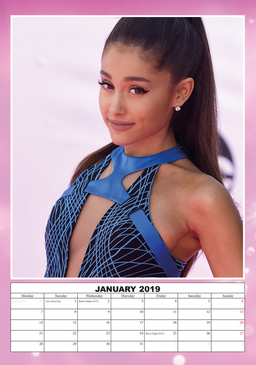 Calendar 2020 Ariana Grande