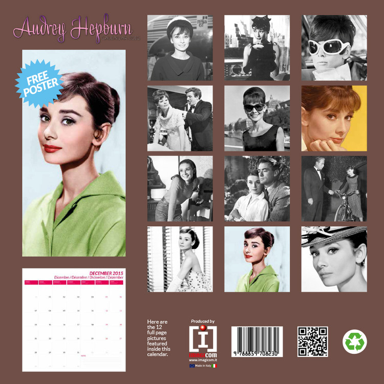 Audrey Hepburn Calendar 2021 | Calendar Page