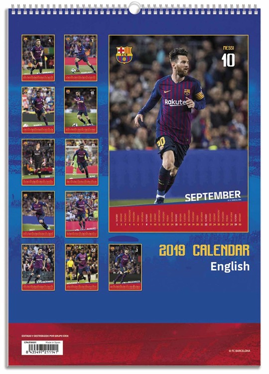 Calendar 2020 Barcelona