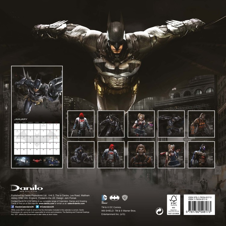 Batman Arkham Knight Calendars 2021 on UKposters/UKposters