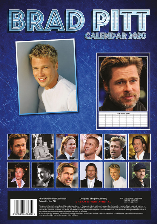 Brad Pitt Calendars 2021 on UKposters/UKposters