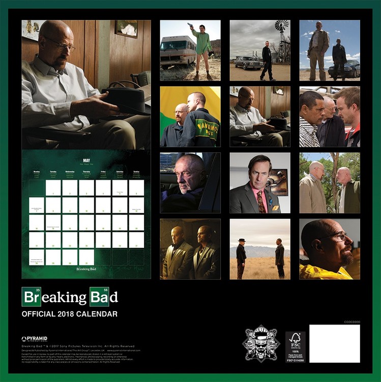 Breaking Bad Calendars 2021 on UKposters/EuroPosters