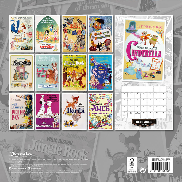 Disney Vintage - Calendars 2021 On UKposters/EuroPosters Disney Vintage - Calendars 2021 On UKposters/EuroPosters