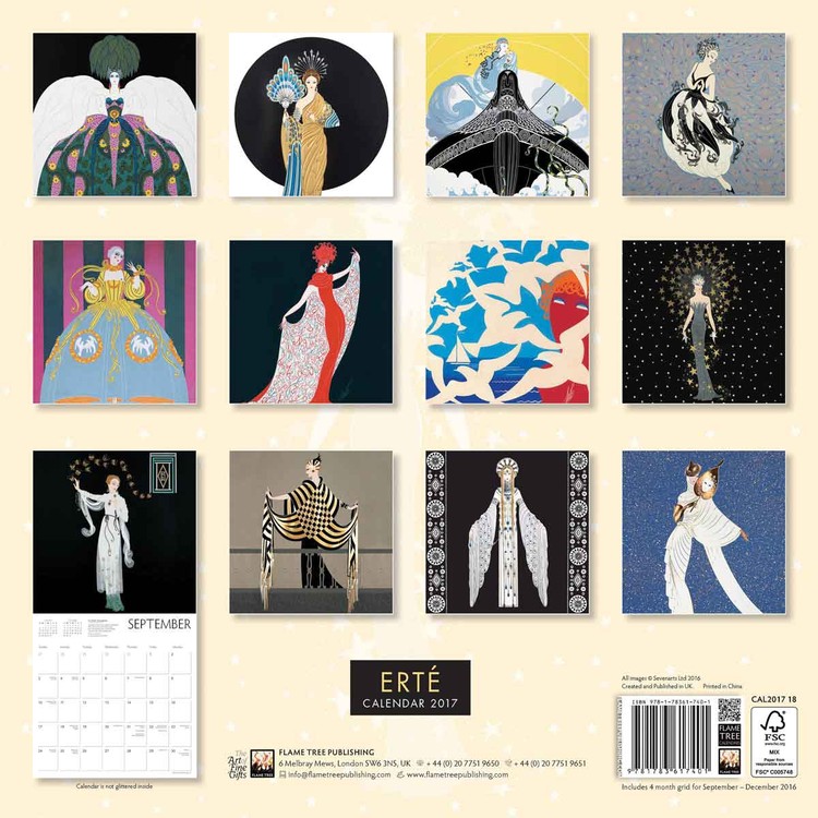 Erte Slim Calendar 2017 Art Calendar Audiobook Free Download Book