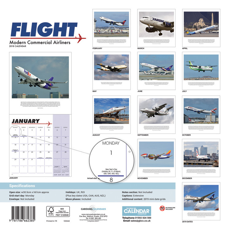commercial aircraft calendar 2021 Flight Modern Commercial Airliners Calendars 2021 On Ukposters Europosters commercial aircraft calendar 2021