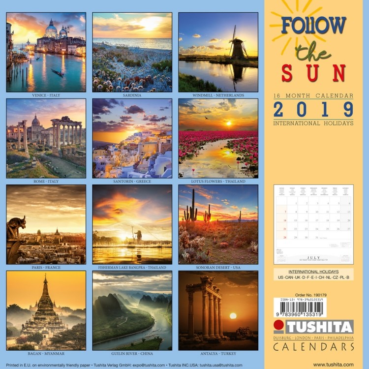 Follow the Sun Calendars 2021 on UKposters/UKposters