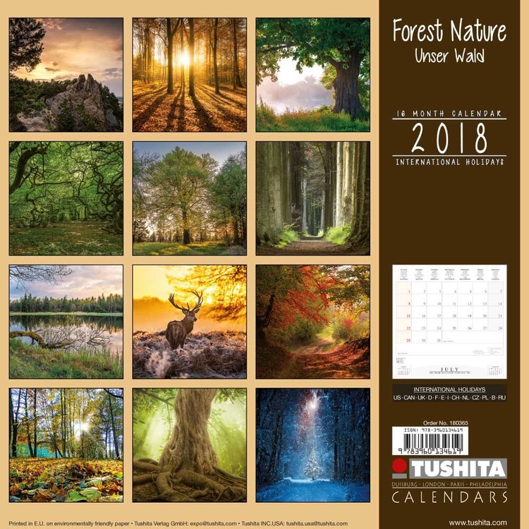Forest Nature Calendars 2021 on UKposters/EuroPosters