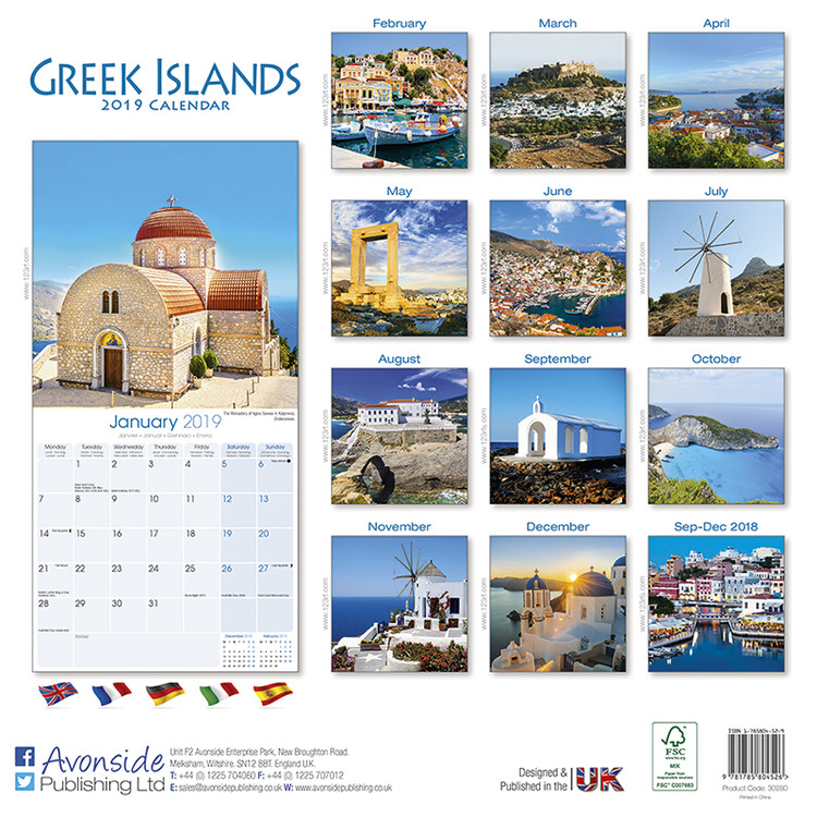 Greek Islands - Calendars 2021 on UKposters/UKposters