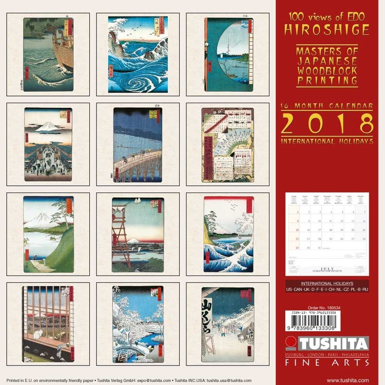 Hiroshige Japanese Woodblock Painting Calendars 2021 on UKposters