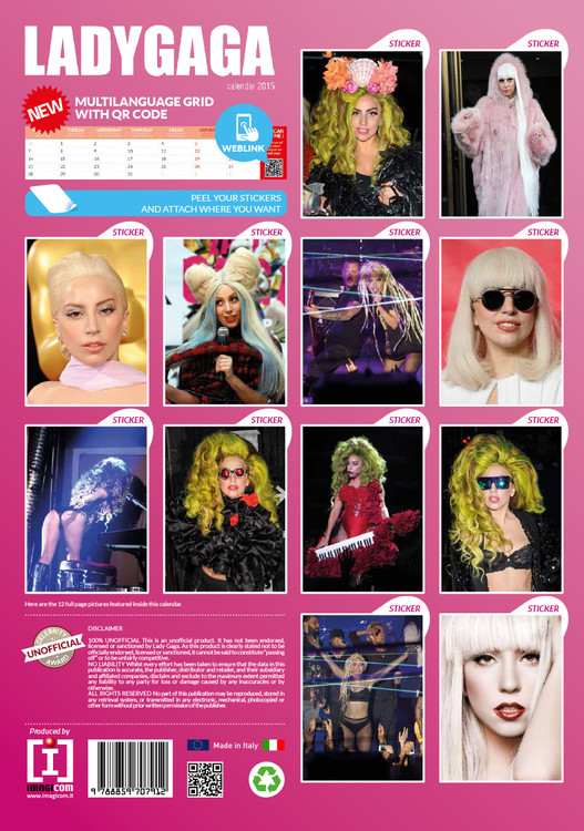 Lady Gaga Calendars 2021 on UKposters/UKposters