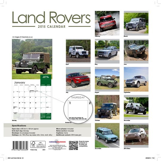 Land Rover Calendars 2021 on UKposters/UKposters