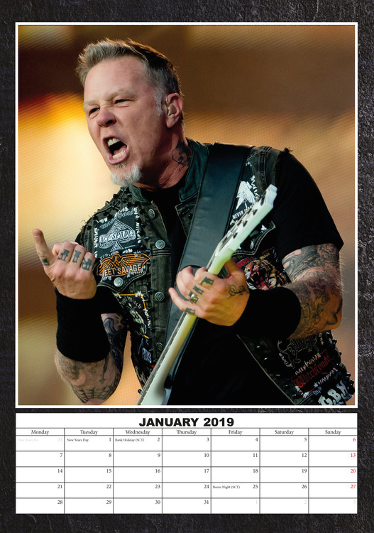 Metallica - Calendars 2021 on UKposters/EuroPosters