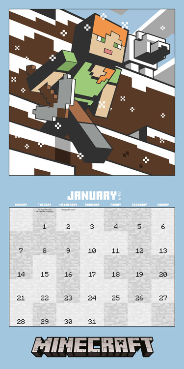 Minecraft - Calendars 2021 on UKposters/EuroPosters